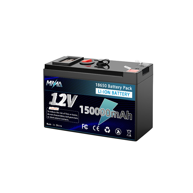 Batería de ciclo profundo LiFePO4 de iones de litio de 12V 150Ah para energía solar, sonda de peces, rueda de potencia
