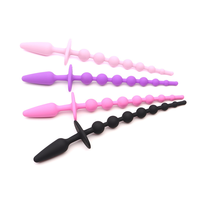 Silicone Anal Beads Prostate Massager Plug with Graduated Pull Design — detail image 7