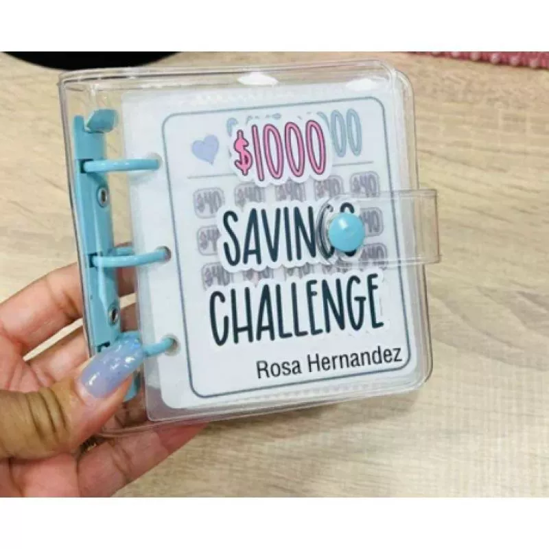 Мини-планировщик бюджета для сбережений Mini Binder Savings Challenge Money ㄥ