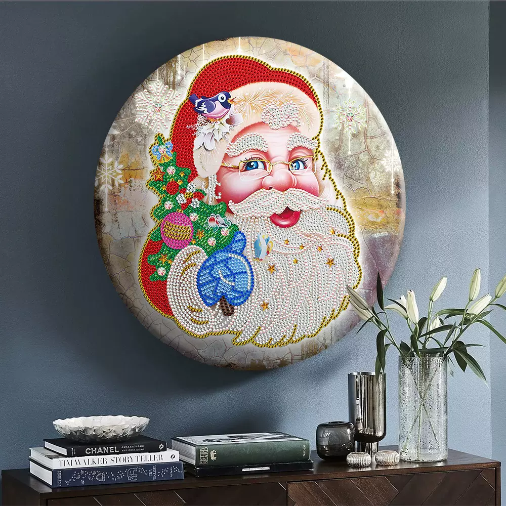 钻石画周边diy铁皮画手工点钻墙面挂件圣诞节日装饰礼品