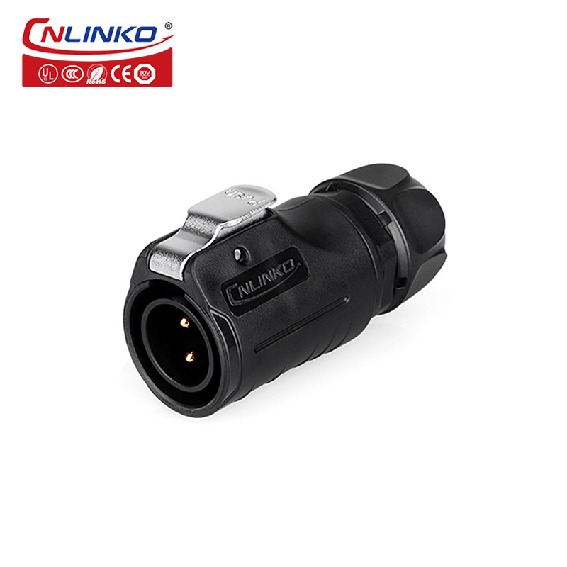 Lingke LP20 Plastic Male-to-Female Plug-In Connector – 2 to 12-Core Waterproof Aviation Connector for the Marine Industry