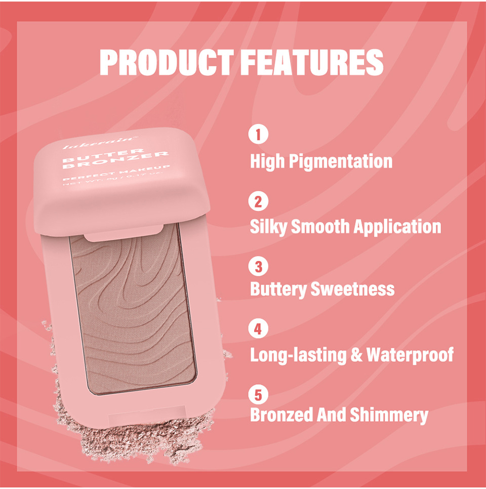 lakerain Butter Bronze Contouring Powder for Contour and natural hairline Contouring powder Application Scenario