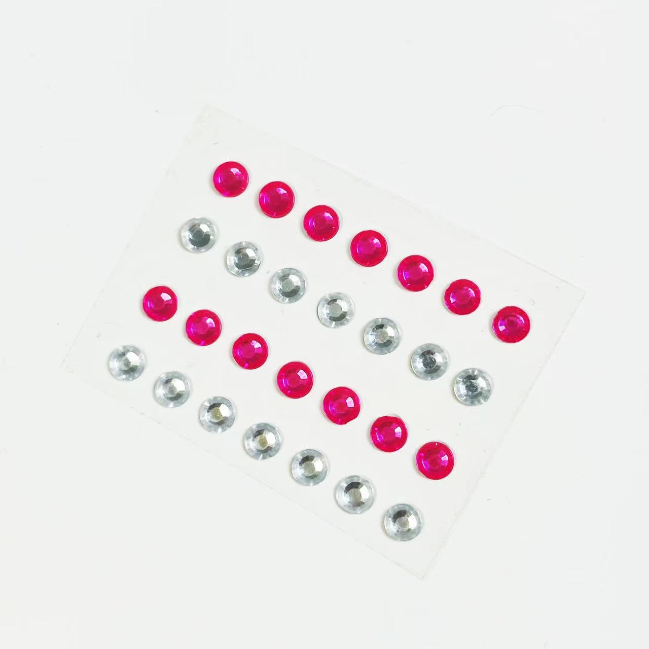 Diamante pegatinas diamante pegatinas creativo DIY ceja cara diamante maquillaje rhinestone cara decoración lágrima diamante color ojo maquillaje Rhinestone