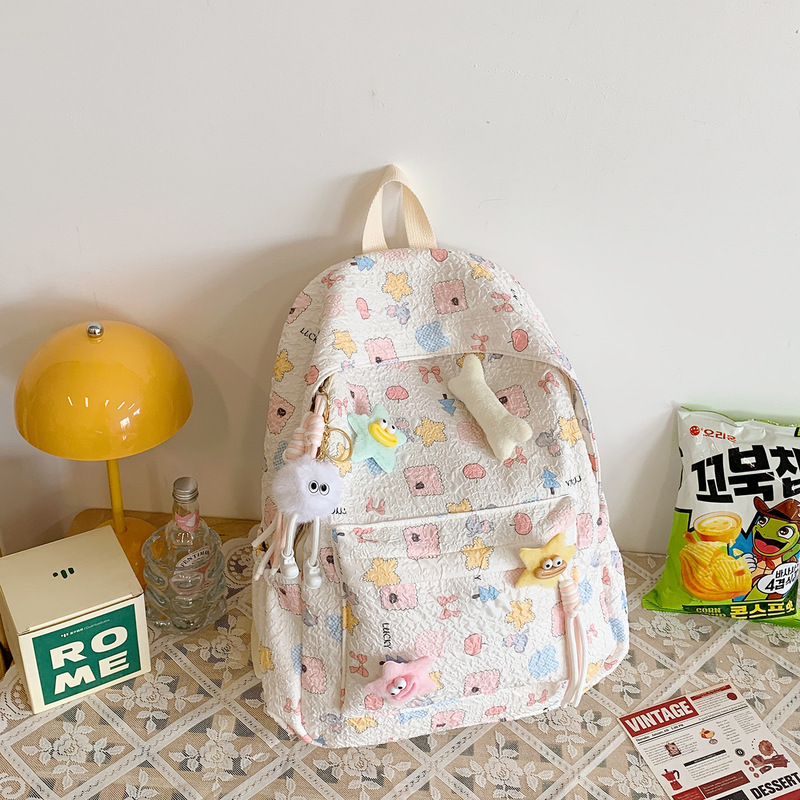 韓国イン学生スクールバッグハイエンド原宿スタイルかわいい漫画バックパック大容量カジュアルバックパック女性|undefined