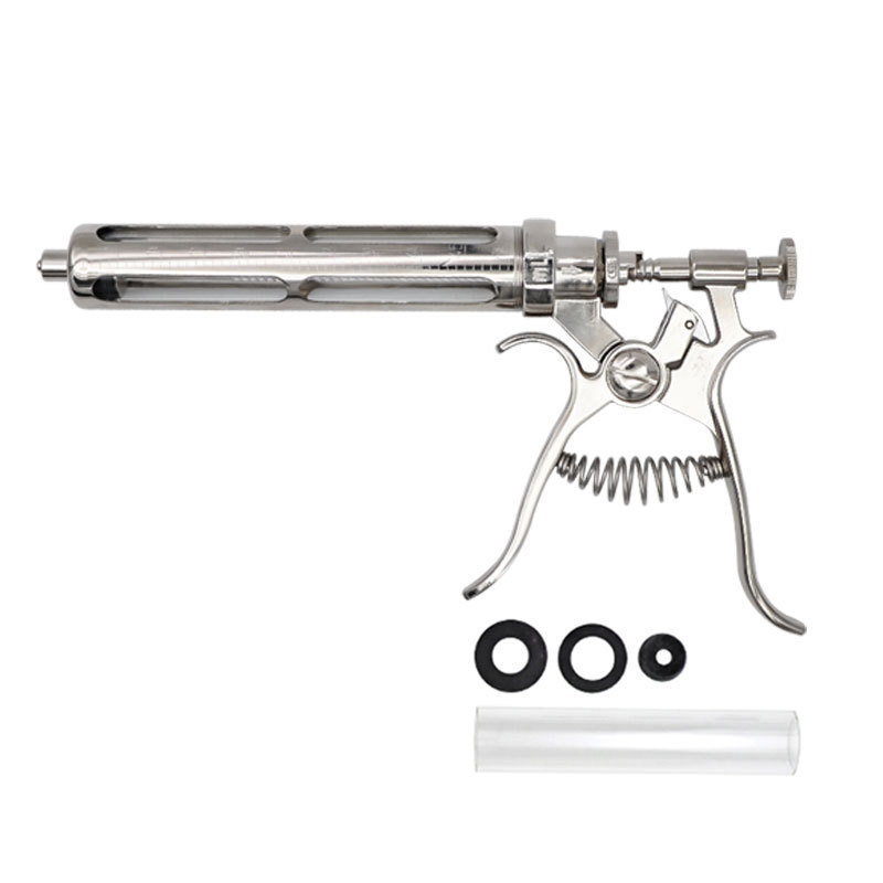 50ml半自动可调猪牛羊连续注射器1-5毫升可调兽用连续鸡鸭注射器