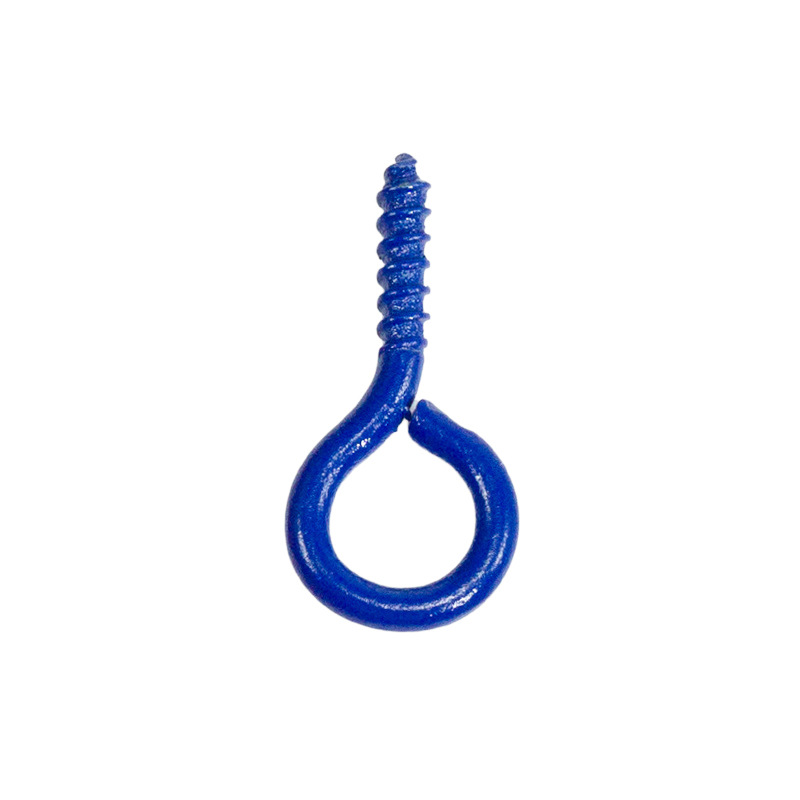 Accesorios de la joyería DIY 100 color spray pintura ovejas cuerno clavo tornillo ojo mirando teléfono caso colgante llavero