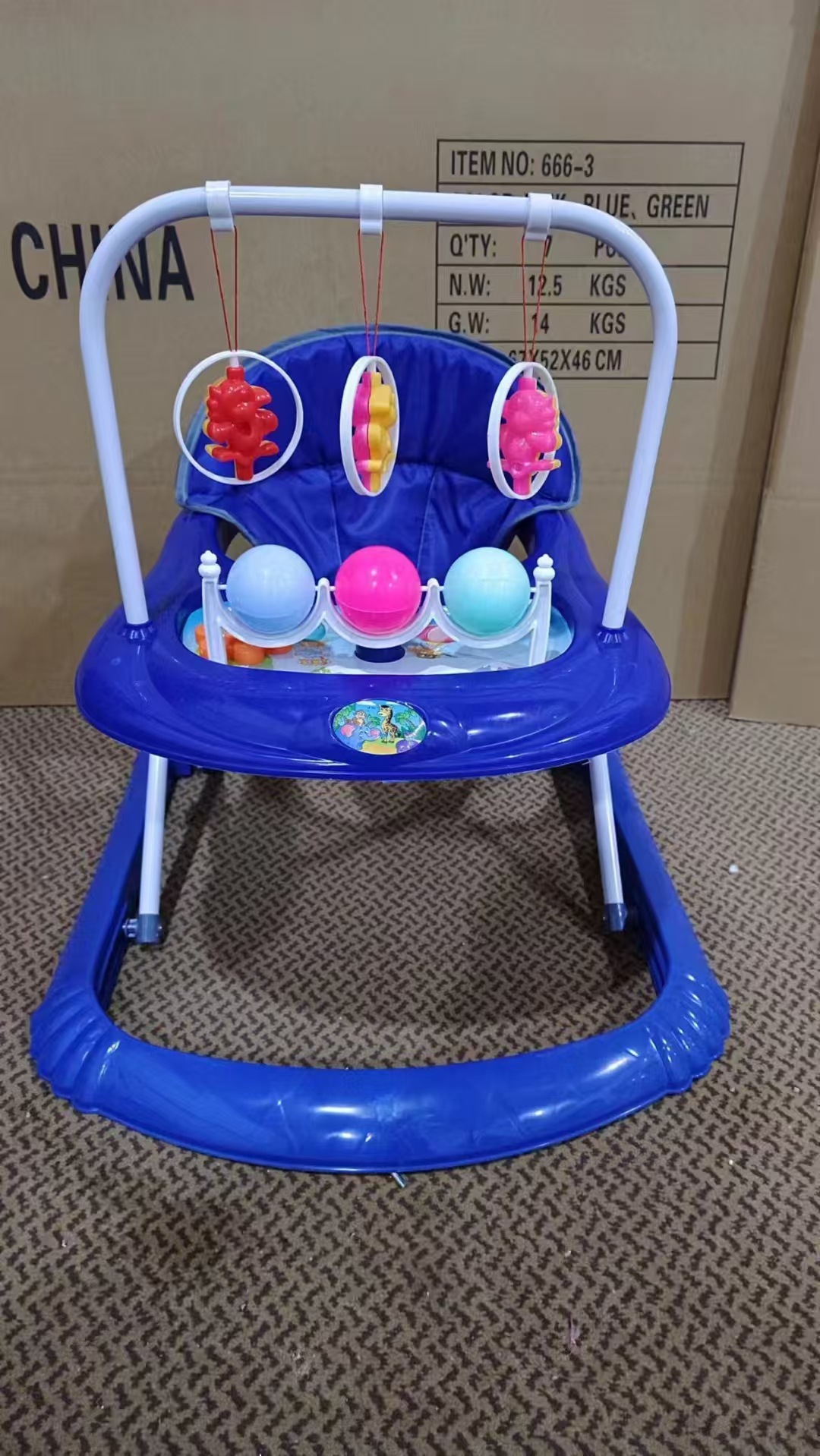 Baby walker anti-rollback anti-o pierna baby walker 6 / 7 - 18 meses ventas de exportación