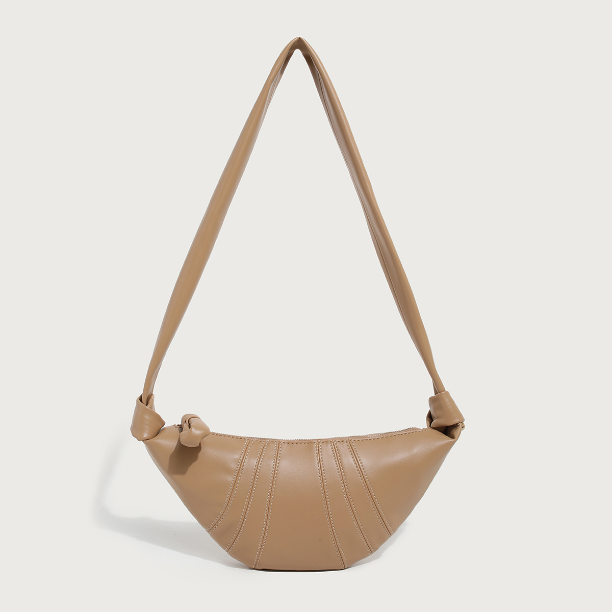 Women's Bags Niche High-end Texture Stitching French Fashion Dumpling Bag Soft Leather _voghion.com