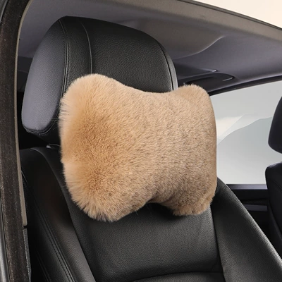 Cross-Border Factory Direct Sales Car Waist support - bean-paste-color-1-headrest