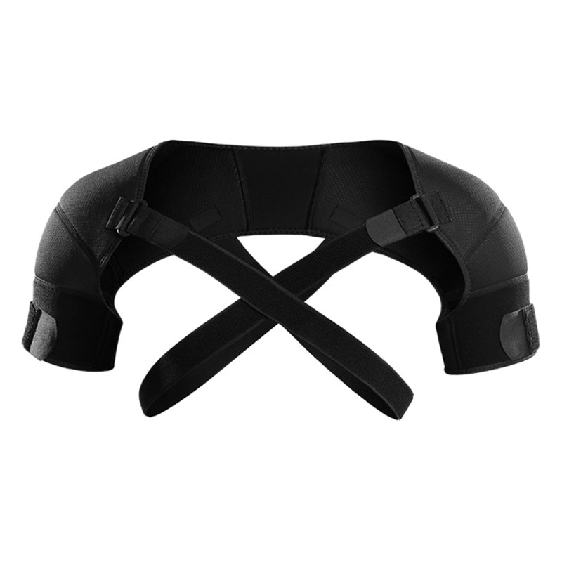 Hombrera Deportiva Doble de Caucho Transpirable y Ajustable para Fitness image 1
