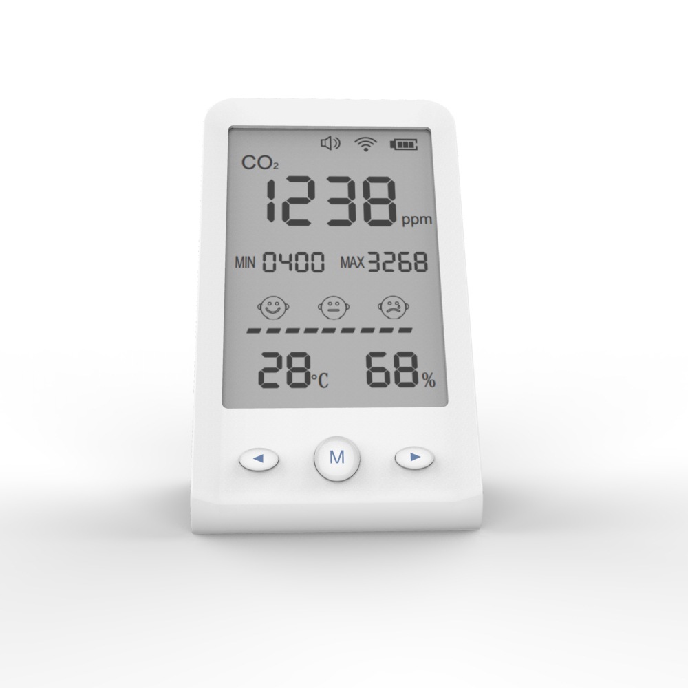二氧化碳检测仪co2测试仪二氧化碳测试仪 便捷式桌面二氧化碳英文