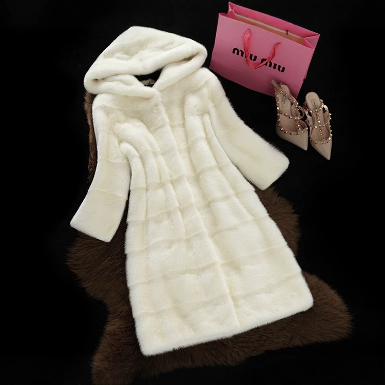 2026 New Style Mink Fur Coat for Women, Hooded Long Faux Fur Coat, Loose and Warm 2026 New Style Mink Fur Coat for Women, Hooded Long Faux Fur Coat, Loose and Warm