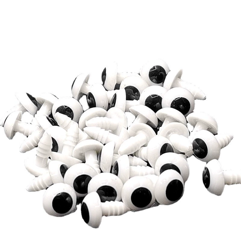 10 мм белые глаза с резьбовыми ножками трансграничные Горячие Пластиковые Глаза животных аксессуары для игрушек глаза плюшевого мишки