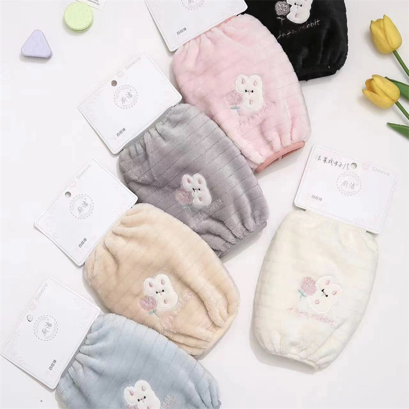 Franela impermeable bordada cocina del bebé de los hombres de las mujeres largo oversleeve mangas de la mano de los niños al por mayor estudiante Otoño e Invierno