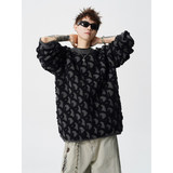 2026秋冬新款青少年宽松型长袖圆领针织衫运动风格透气厚款毛衣，男装针织衫/毛衣，星座614