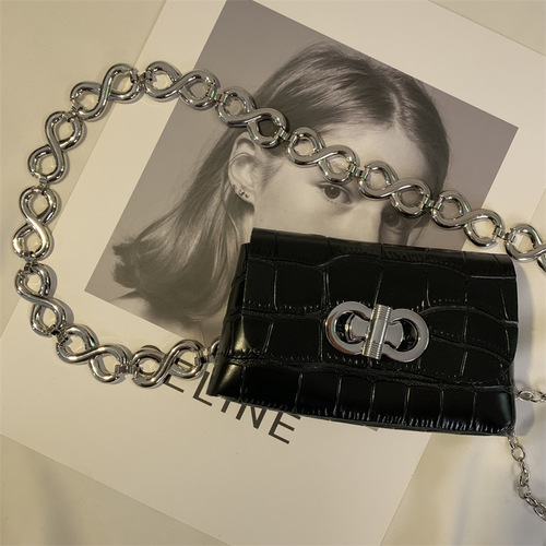  New Mini Waist Bag Women's Crossbody Bag Spring Summer New Belt Fashion Personality Chain Bag JK Trendy Ins