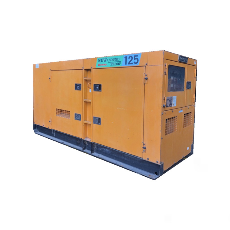 供应《工厂》备用80KW日本电友三菱防音箱二手柴油发电机现货多台