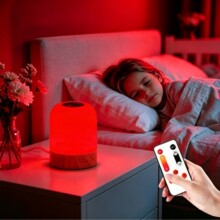 新品670nm红光小夜灯 改善睡眠伴睡光疗灯便携led床头氛围灯 批发