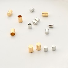 平头砝码黄铜流苏帽盖diy饰品配件头绳手机绳帽头编绳绳头收尾扣