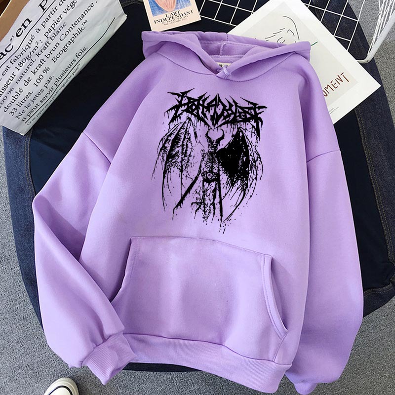 Sudadera holgada con capucha y estampado Harajuku estilo retro Y2K estilo callejero BF para mujer, nueva de 2021