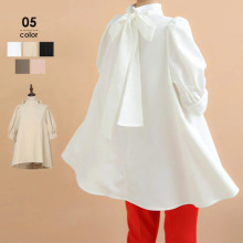 已实拍 5色 新品  乐天 2025年日韩春夏纯色系带中袖半高领衬衫女