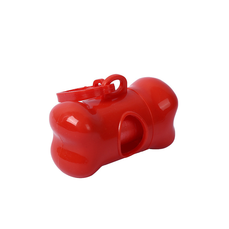 Mascota perro hueso inodoro con bolsa de basura bolsa de inodoro portátil color logotipo serigrafía fábrica al por mayor