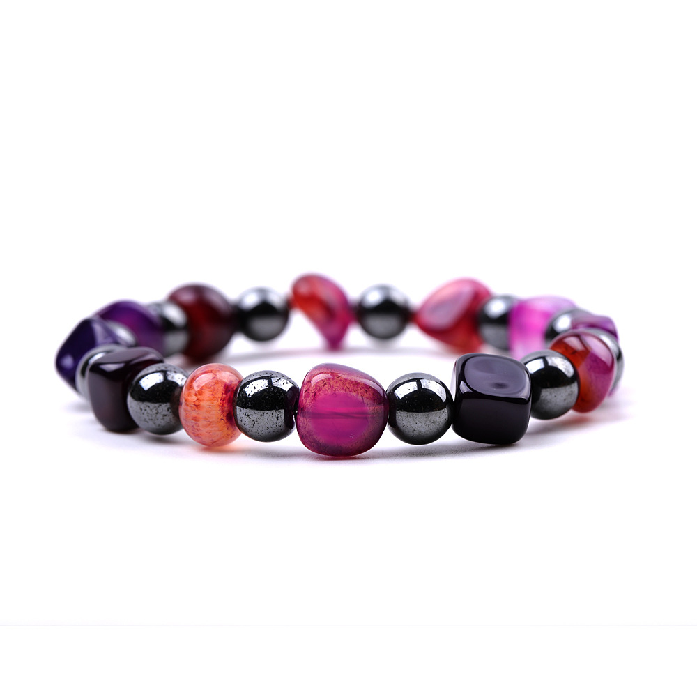 IG Style Simple Style Geometric Beaded Agate Handmade Unisex Bracelets display picture 12