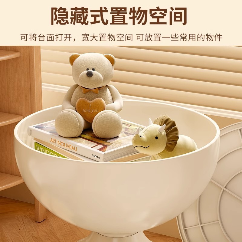 塑料茶几客厅家用边几卧室床头柜床边沙发角几迷你阳台小桌子|undefined