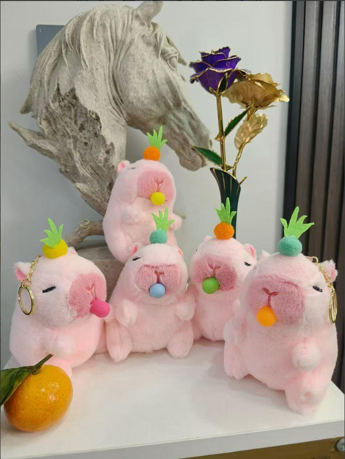 핑크 파인애플 버블 카피바라