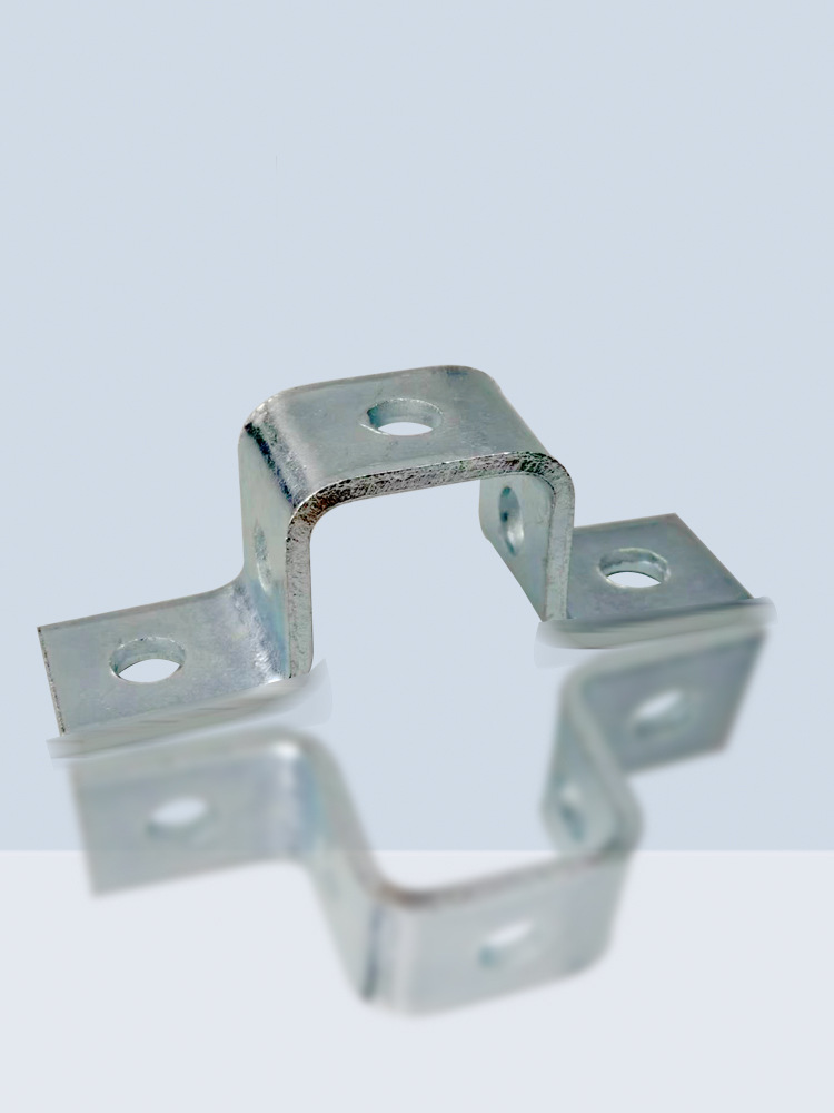 c型钢骑马卡固定连接件抗震支架马鞍卡41方形加厚管卡方管抱箍