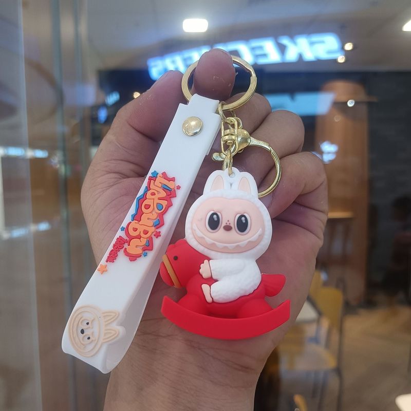 クリエイティブホットスタイルラブブキーホルダー漫画リトルシープペンダントおもちゃベビーグラバーかわいいキーチェーンリング卸売|undefined