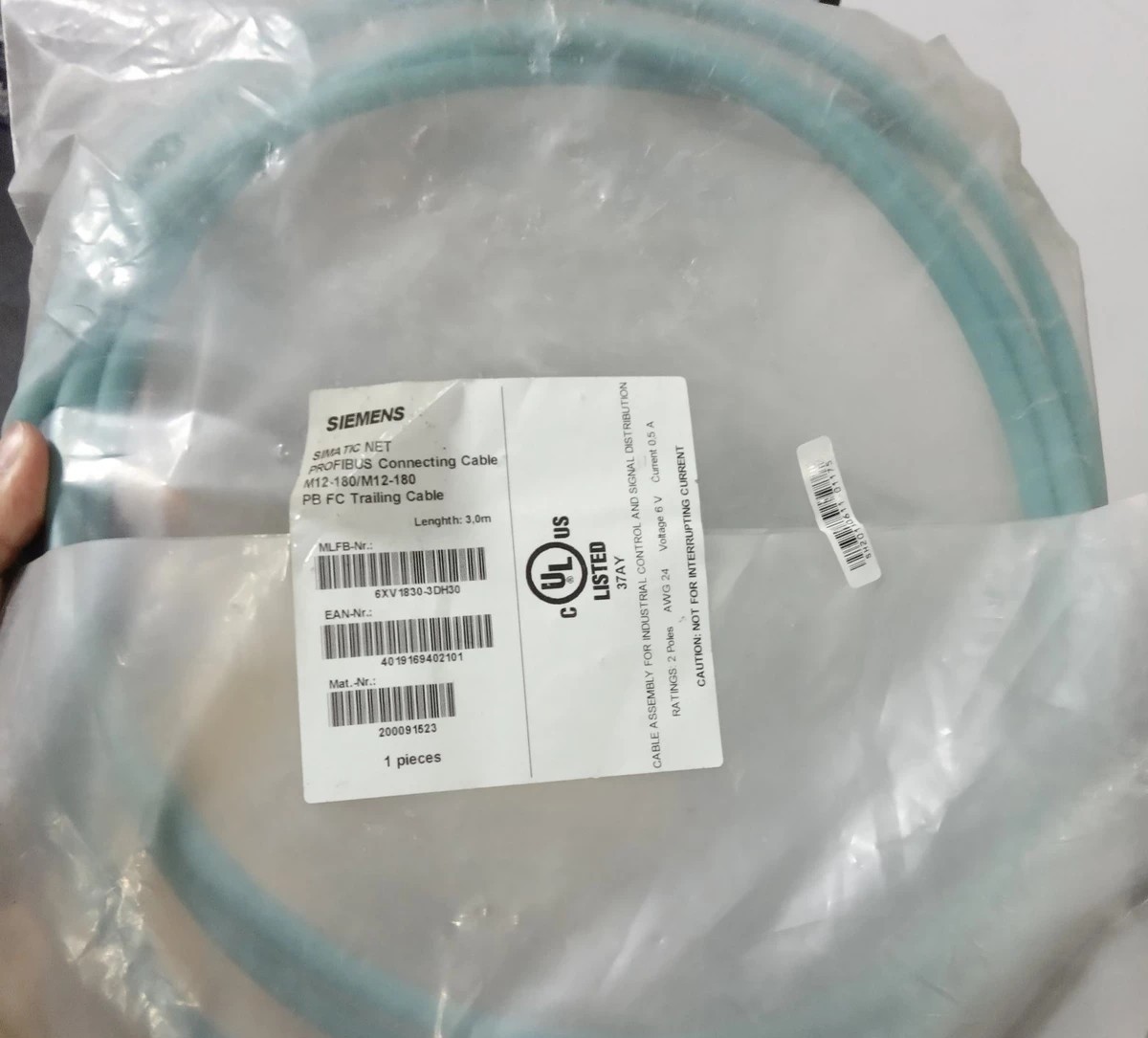 2XV1890-9DH90 现货全新原装 西门子插入式电缆/连接器  现货