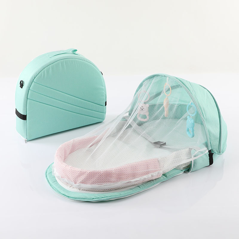 Cuna biónica portátil plegable y desmontable, anti-mosquitos para viajes, cuna dentro de cuna multifuncional para bebés image 15