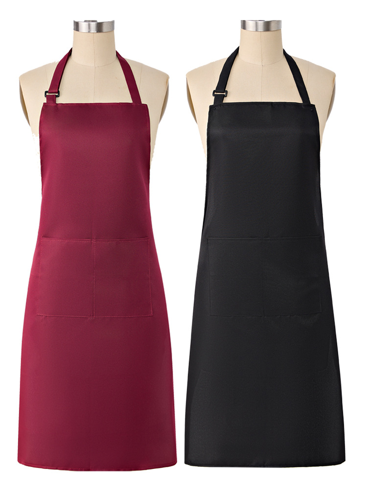Chef delantal hotel restaurante cocina Chef ropa de trabajo delantal cafetería largo Halter antiincrustante delantal