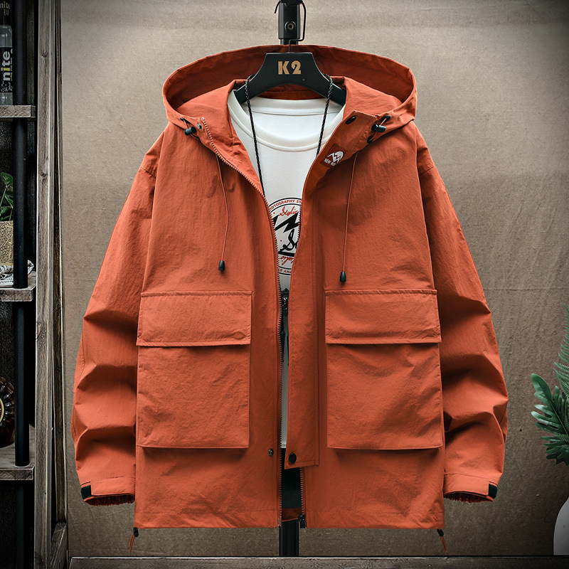 Unisex Lightweight Hooded Jacket - Soft Wool Blend, Loose Fit, Versatile Outdoor Style (Black, Coffee, Ivory, Burgundy, Purple)_voghion.com
