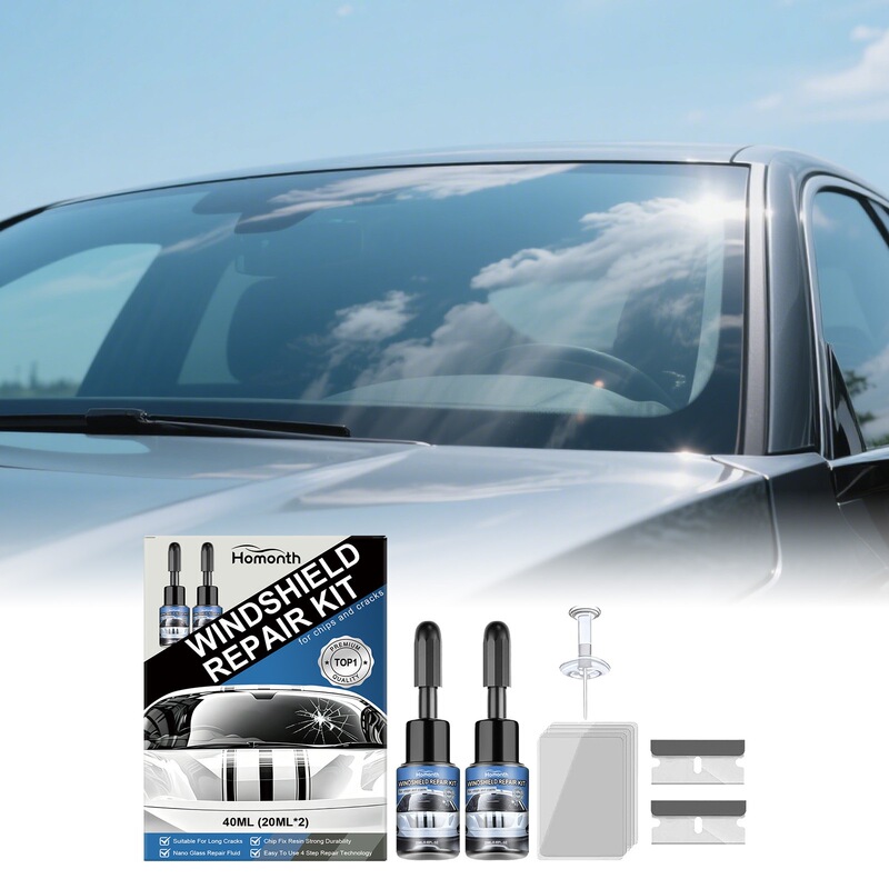HOMONTH Windshield Care Kit Car Windshield Cleaning and Maintenance for Clear Vision HOMONTH Windshield Care Kit Car Windshield Cleaning and Maintenance for Clear Vision