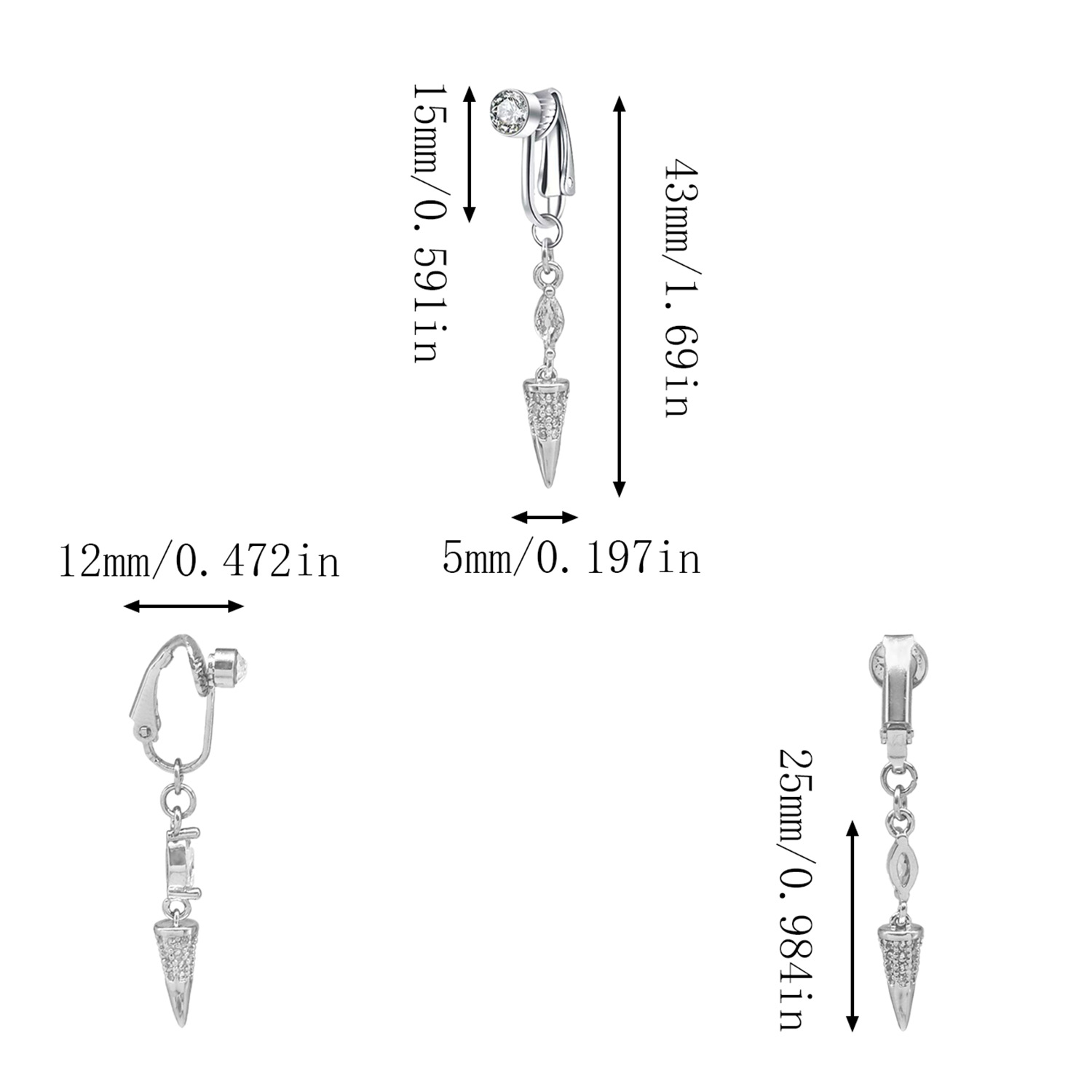 Elegantni piercing za pupak sa cirkon dijamantom_voghion.com