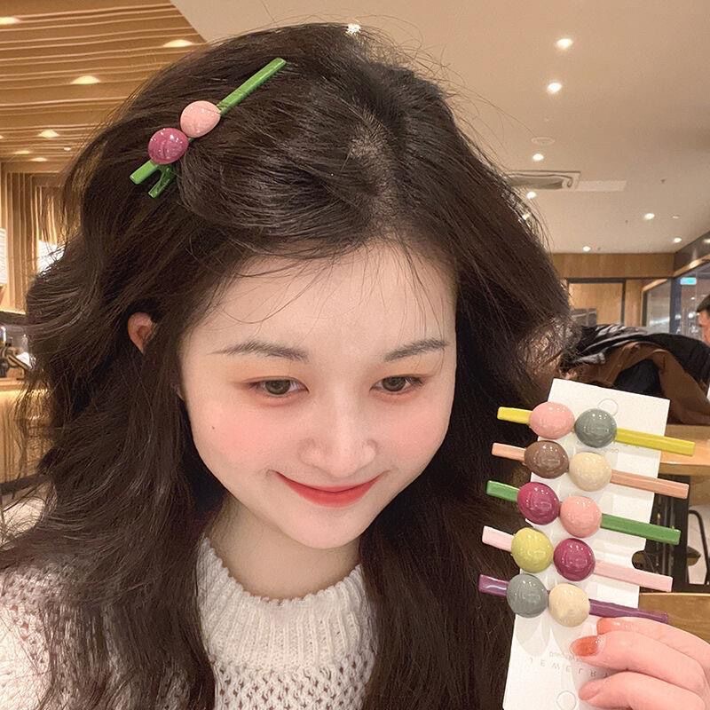 Dopamine Hairpin Candy Color Bangs Hairpin Clip Women's Side Clip Hair Accessories Back Head Clip Internet Celebrity Headwear Dopamine Hairpin Candy Color Bangs Hairpin Clip Women's Side Clip Hair Accessories Back Head Clip Internet Celebrity Headwear
