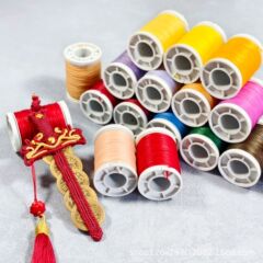 0.8纯色扁蜡线约50米手工diy编织线材