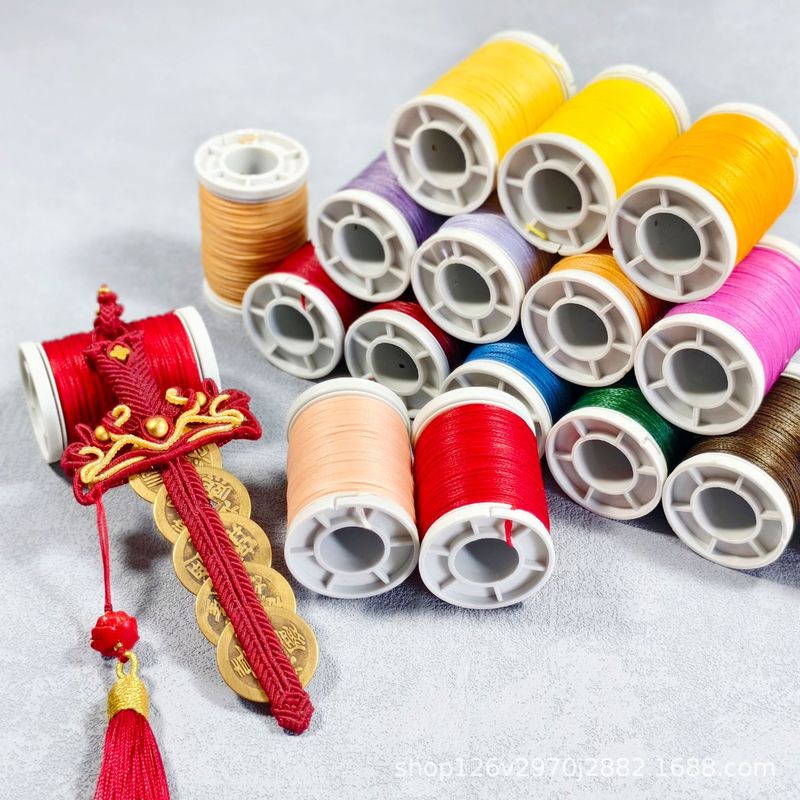 0.8纯色扁蜡线约50米手工diy编织线材|undefined