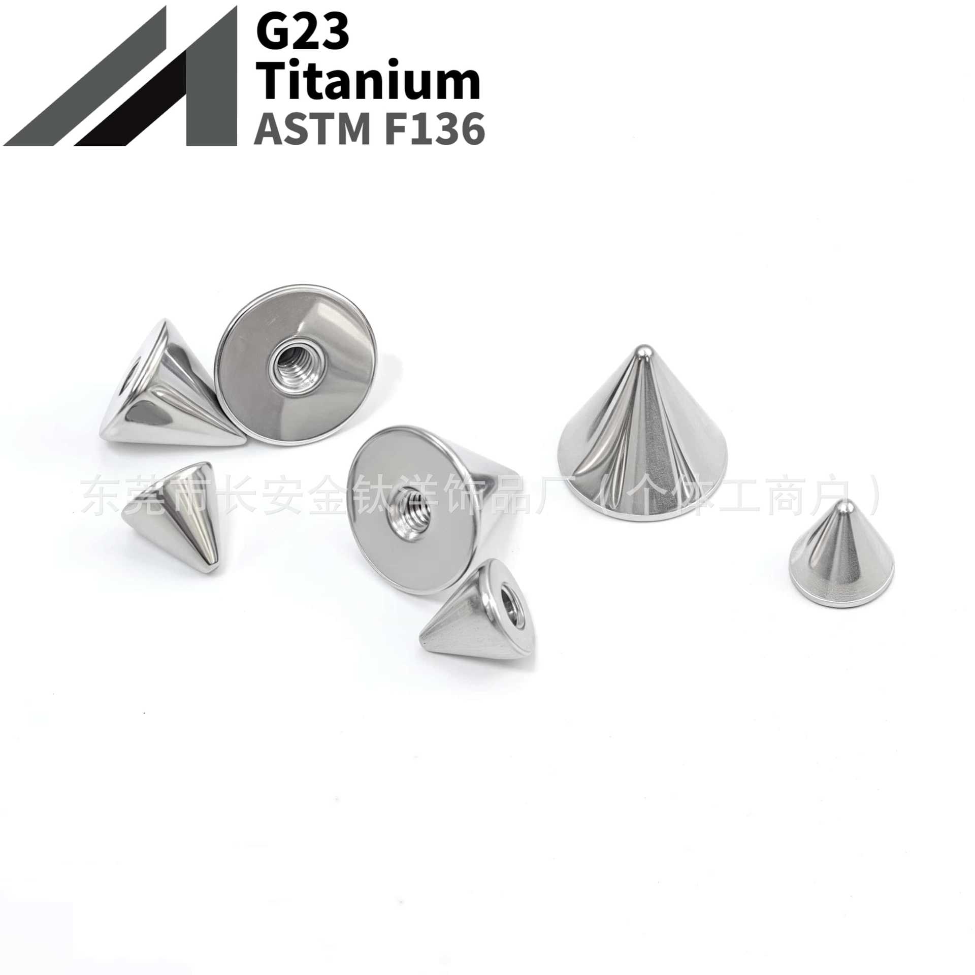 16G labret stud size and finish detail