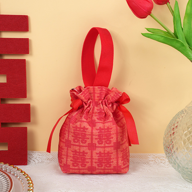 Caja de dulces, bolsas de dulces de boda, bolsas de regalo de mano especiales, bolsas de regalo de alta calidad, bolsas de tela de dulces chinos al por mayor