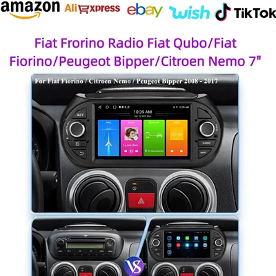 Fiat Frorino /Qubo/ Peugeot Bipper 2008-2017 Navigation Bluetooth Integrated Device