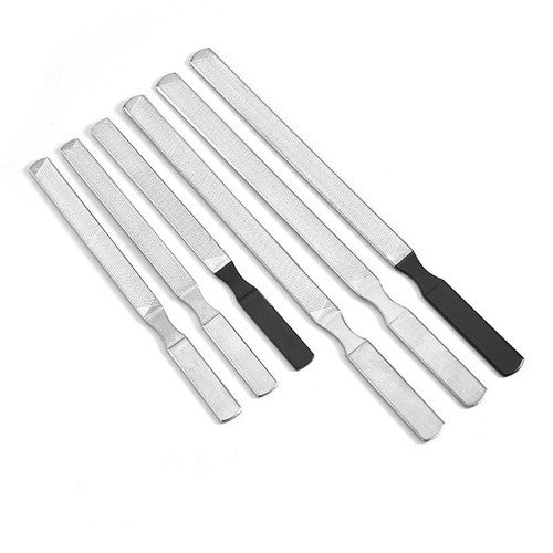Manicure tools, four-sided manicure file, stainless steel nail file, thickened pedicure file, onychomycosis polishing strip