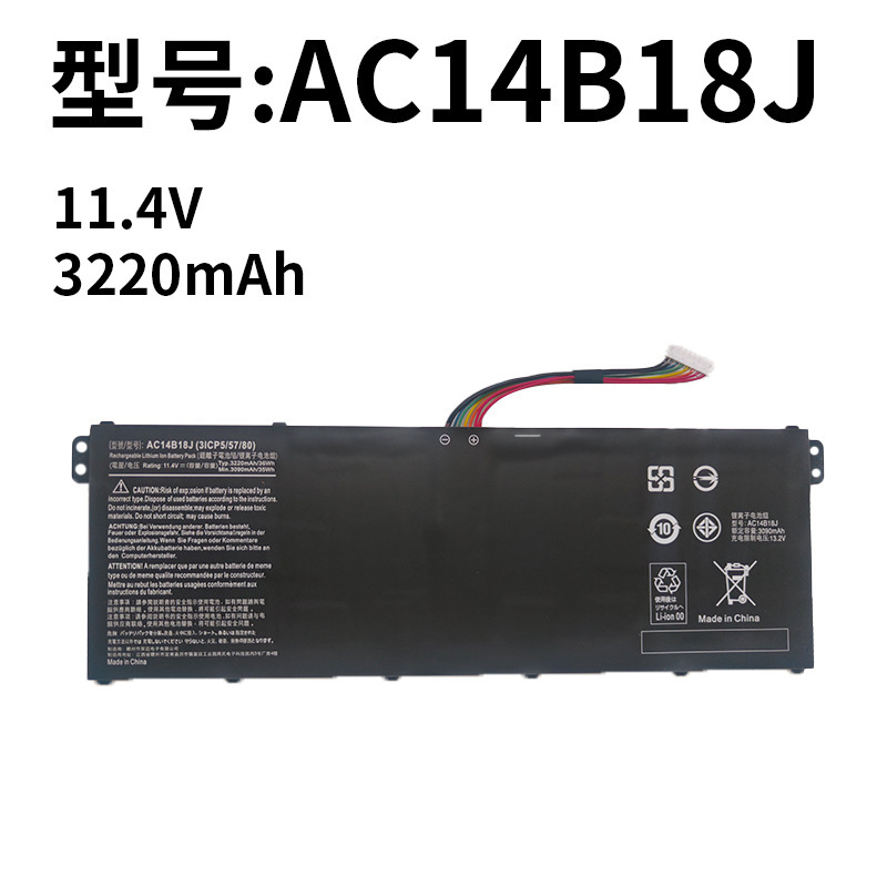Suitable for Acer Ac14B18J V5-132 122 V3-111 Pn15Q3 Ms2394 Export Battery
