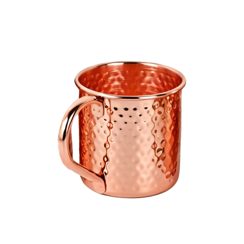 Ayurvedic viaje hervidor de agua fría de grado alimenticio taza de agua deportiva portátil al aire libre taza de cobre se puede personalizar