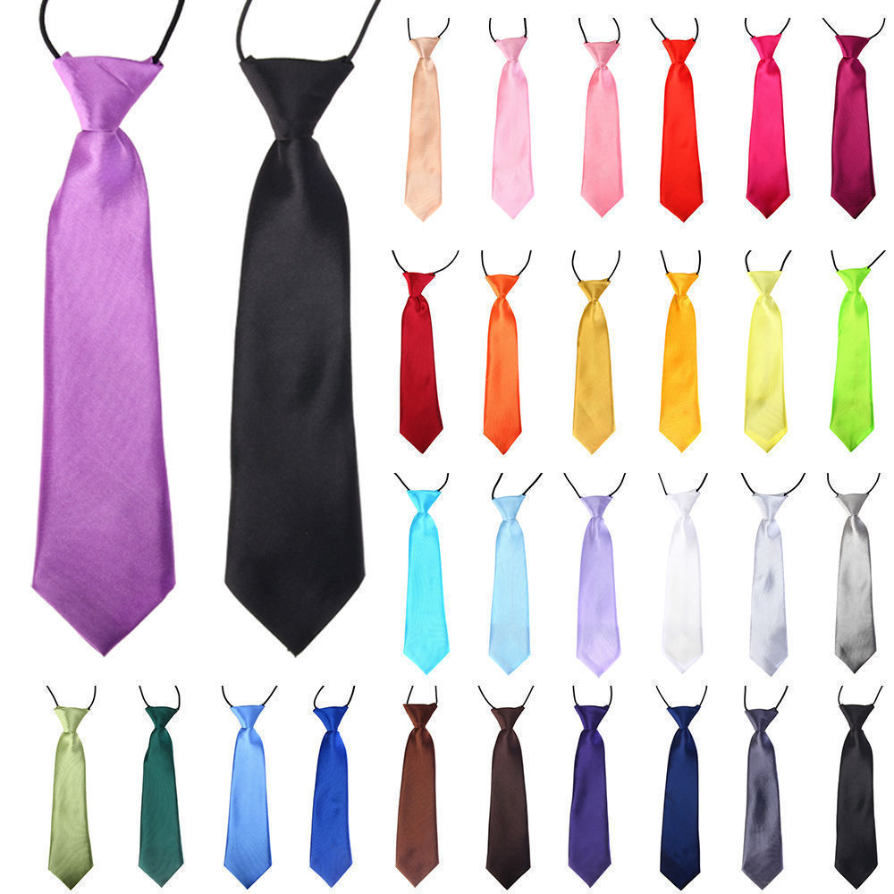 solid color short tie