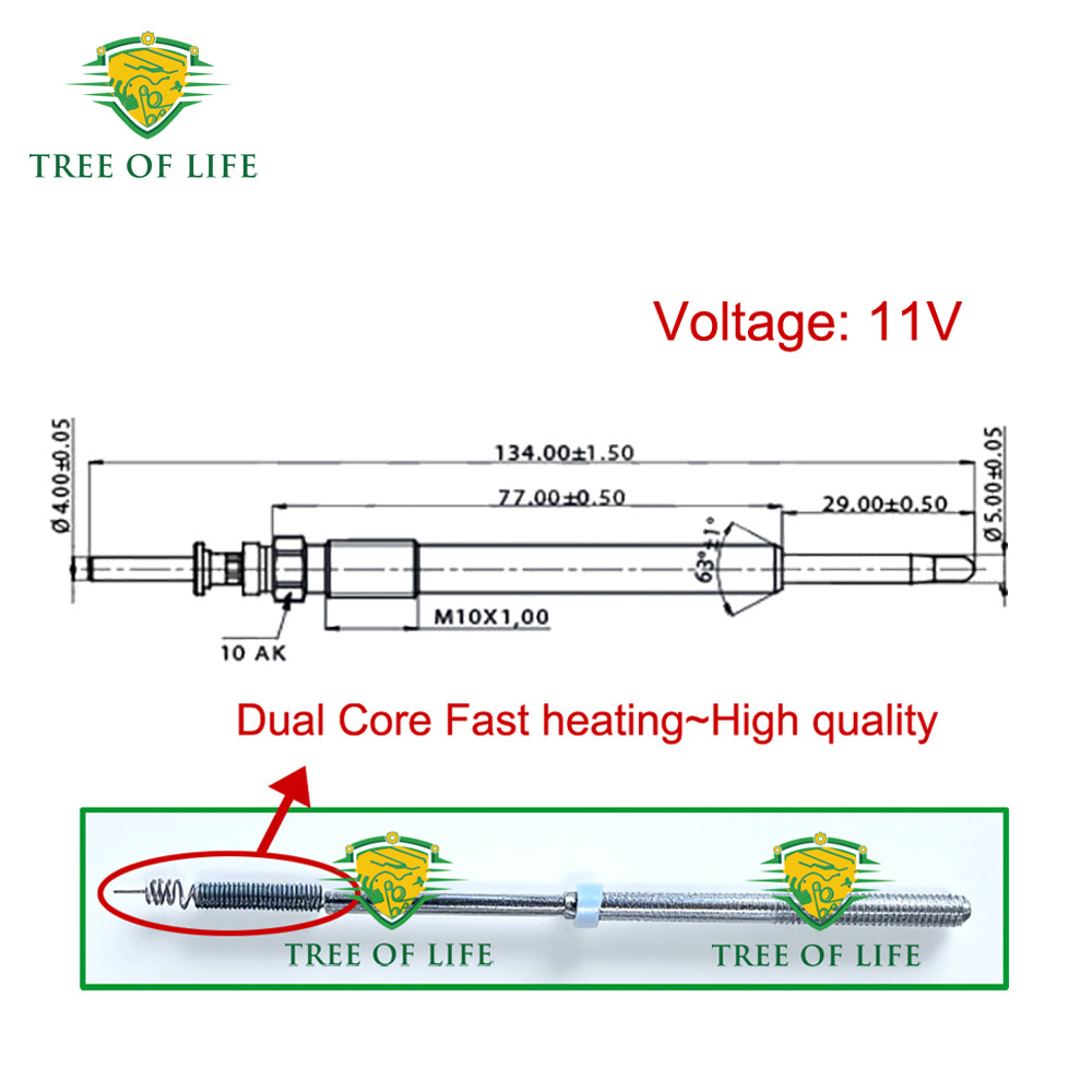0250202042 90569338 9118201 is suitable for Opel preheating plugs