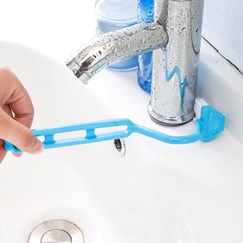 Children's toilet cleaning brush small v toilet brush S-shaped gap brush curved small brush curved handle sanitary brush