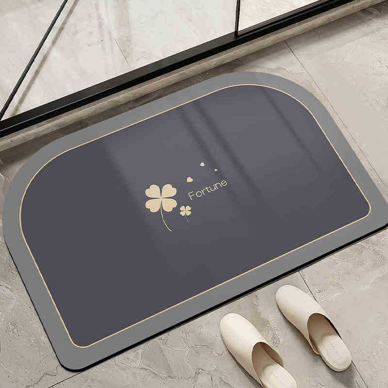 Moderno simple alfombra de barro de diatomeas color sólido absorción de agua alfombra de suelo de secado rápido inodoro antideslizante fácil de cuidar alfombra de pies